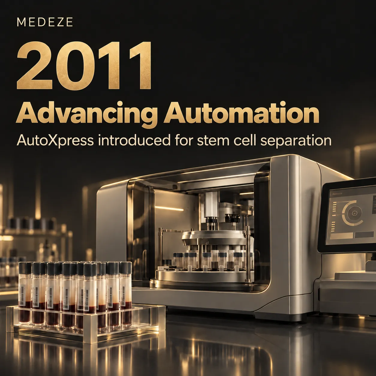 2011, Advancing Automation: AutoXpress introduced for stem cell separation
