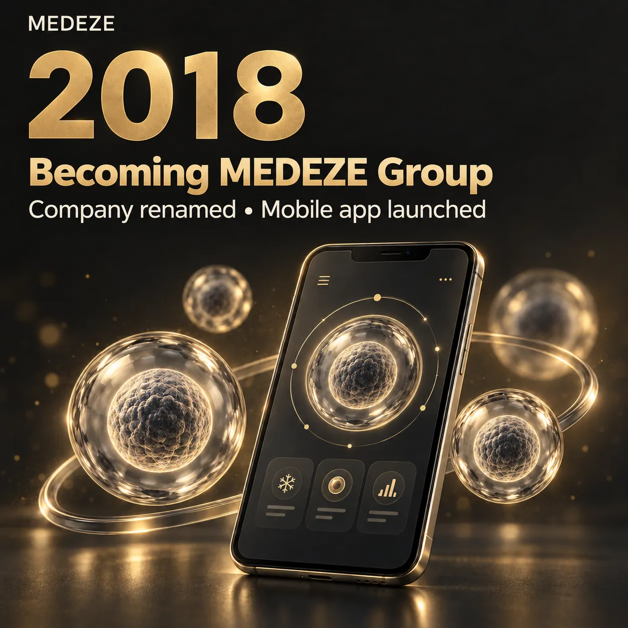2018, Becoming MEDEZE Group: company renamed and mobile app launched