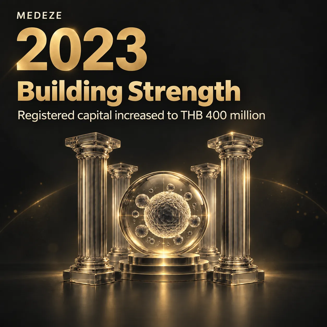 2023, Building Strength: registered capital increased to THB 400 million